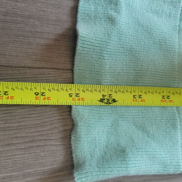 Talbots Plus Womens Mint Green Button Cardigan Sweater 1x Cotton/Viscose Blend - Picture 8 of 8